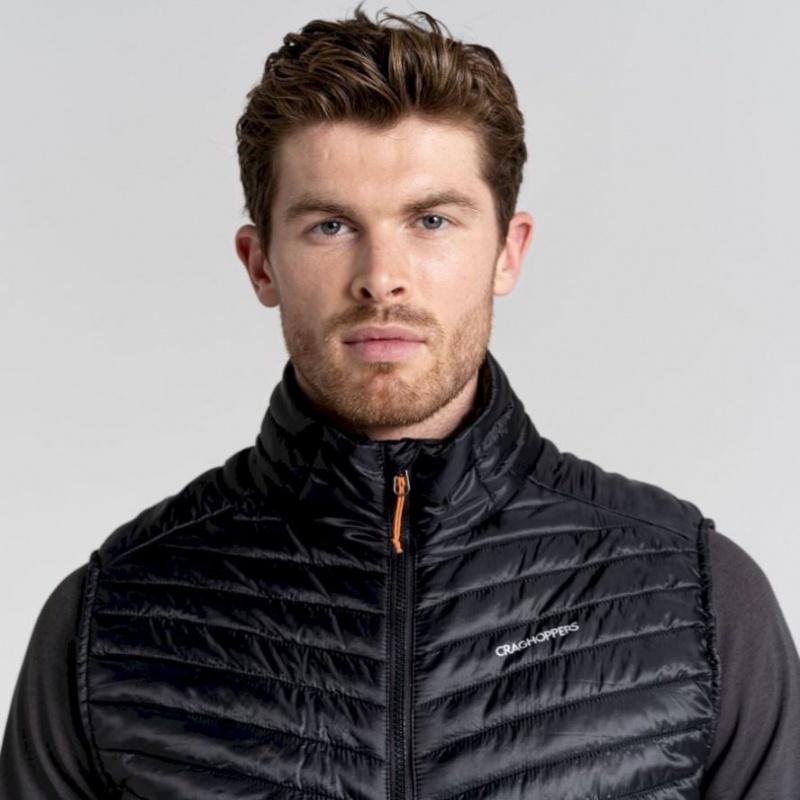 Craghoppers ExpoLite Insulated Vest Herre Svarte | 8450XDHWA