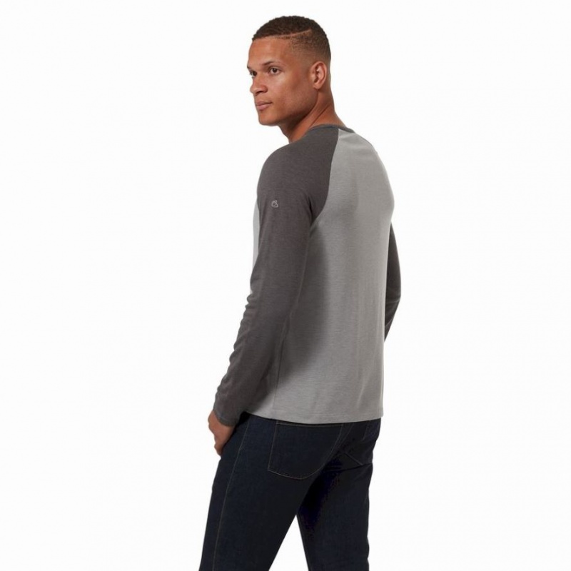 Craghoppers First Layer Long Sleeve T-skjorte Herre Grå | 4308JRIQG