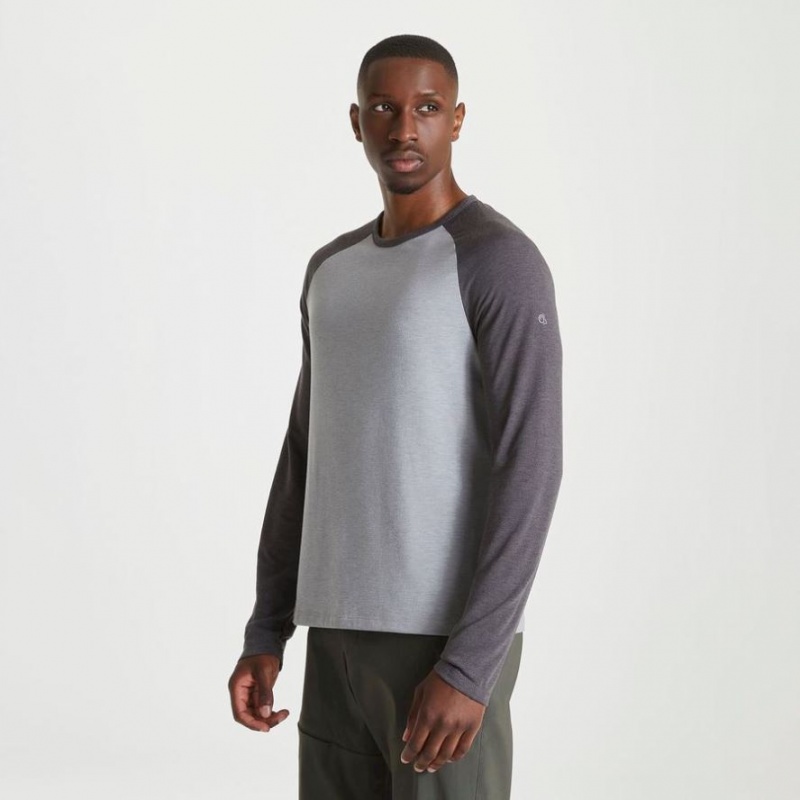 Craghoppers First Layer Long Sleeve T-skjorte Herre Grå | 4308JRIQG