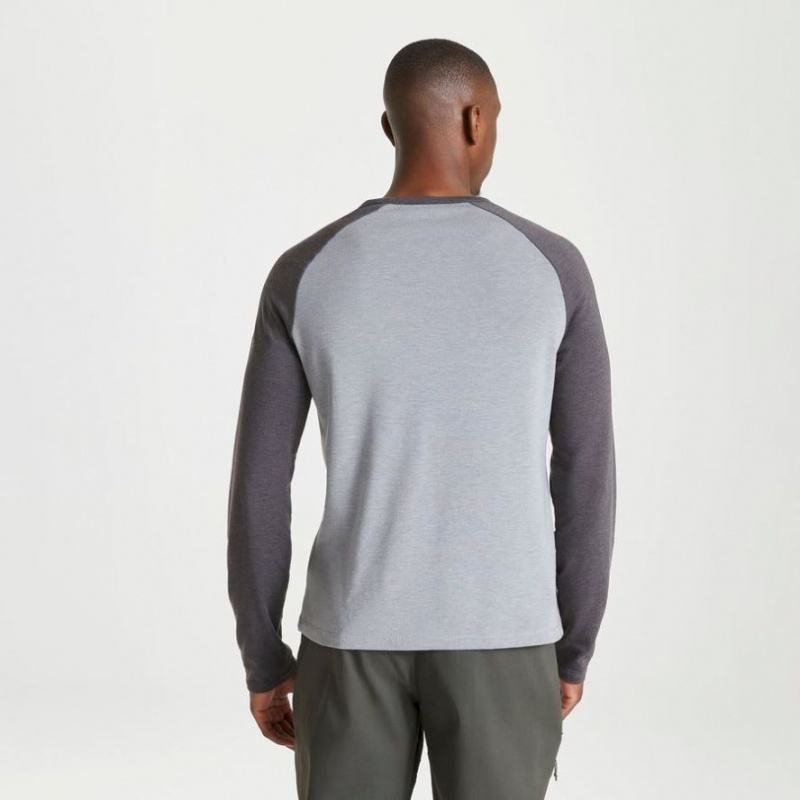 Craghoppers First Layer Long Sleeve T-skjorte Herre Grå | 4308JRIQG