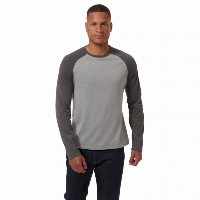 Craghoppers First Layer Long Sleeve T-skjorte Herre Grå | 4308JRIQG