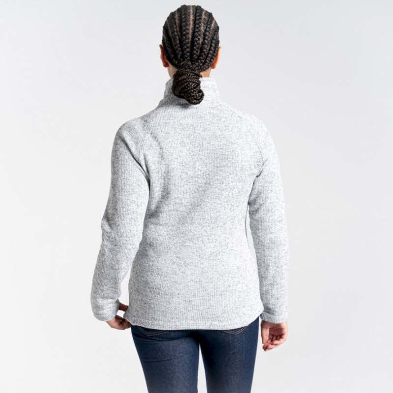 Craghoppers Janeal Half Zip Fleecegensere Dame Grå | 4863UYQTW