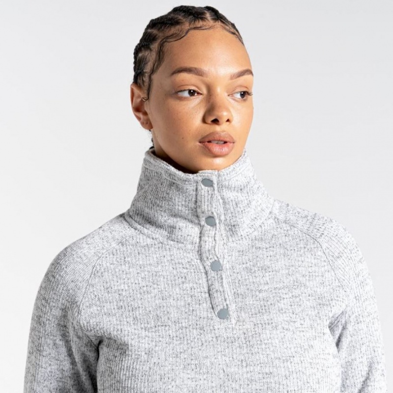 Craghoppers Janeal Half Zip Fleecegensere Dame Grå | 4863UYQTW