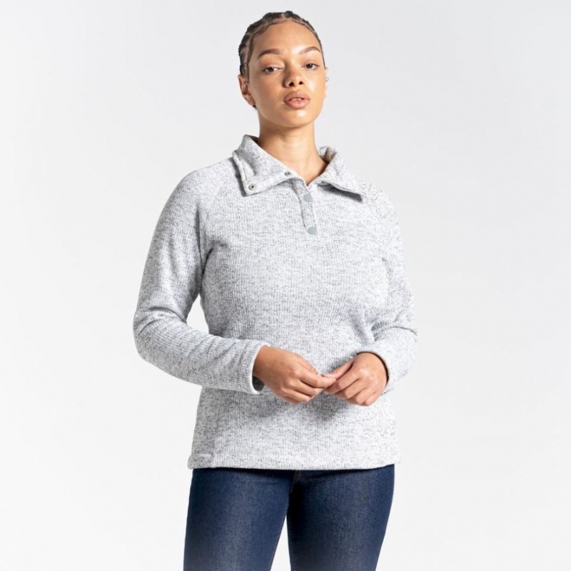 Craghoppers Janeal Half Zip Fleecegensere Dame Grå | 4863UYQTW