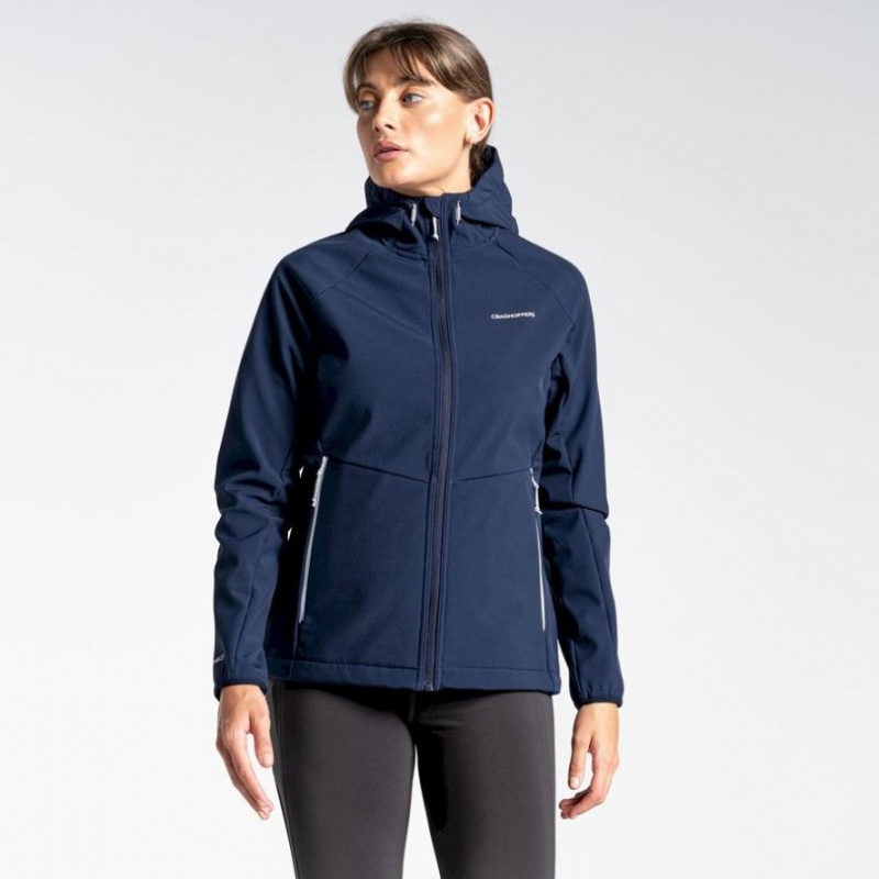 Craghoppers Kalti Weatherproof Hettejakke Dame Marineblå | 2364MXTFQ