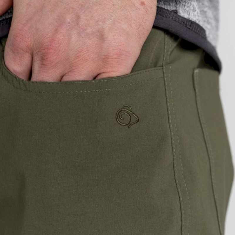 Craghoppers Kiwi Pro 5 Pocket Bukse Herre Olivengrønne | 7834ROEFH