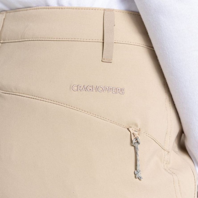 Craghoppers Kiwi Pro II Crop Bukse Dame Beige | 8925JYLKS