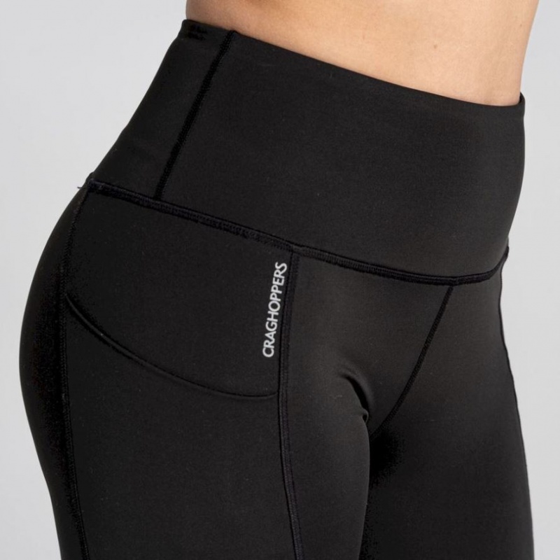 Craghoppers Kiwi Pro Leggings Dame Svarte | 9065DZNOI