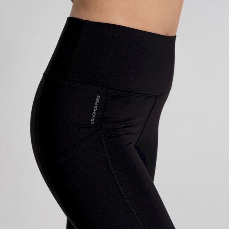 Craghoppers Kiwi Thermal Leggings Dame Svarte | 2094HRYFZ