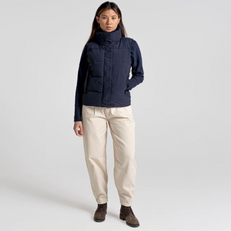 Craghoppers Langley Vest Dame Marineblå | 5904TZOCU