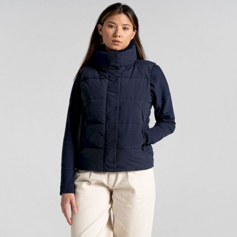 Craghoppers Langley Vest Dame Marineblå | 5904TZOCU