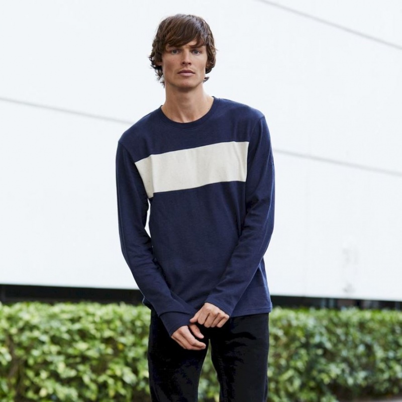 Craghoppers Latherton Long Sleeve T-skjorte Herre Marineblå | 7821CJKRD