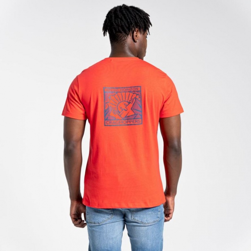 Craghoppers Lugo Kort Sleeve T-skjorte Herre Oransje | 8390IBQOD