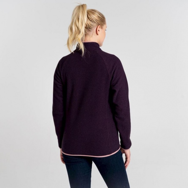 Craghoppers Milia Half Zip Fleecegensere Dame Lilla | 3921TVPLR