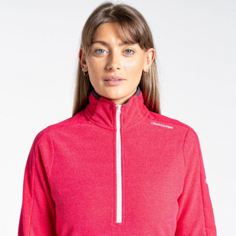 Craghoppers Minerva Half Zip Fleecegensere Dame Rosa | 6341SHZGO