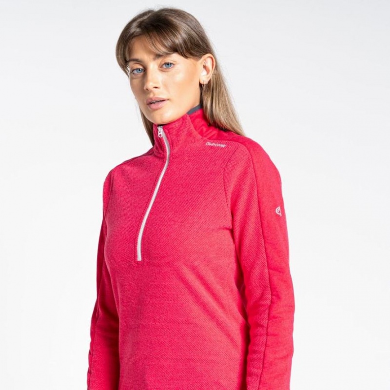 Craghoppers Minerva Half Zip Fleecegensere Dame Rosa | 6341SHZGO