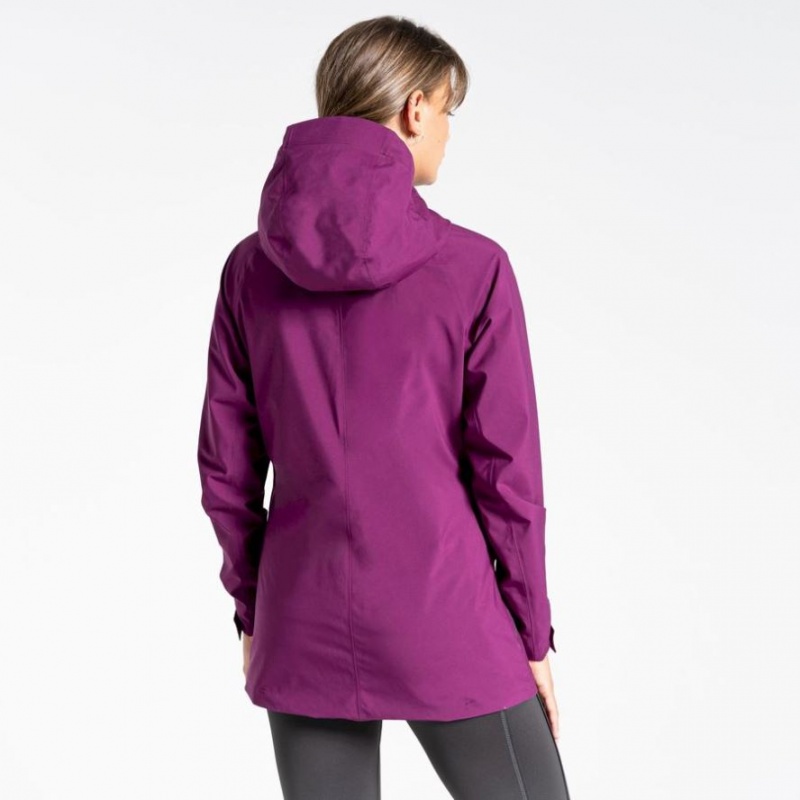 Craghoppers Minola Gore Tex Jakke Dame Lilla | 5096YBTCV