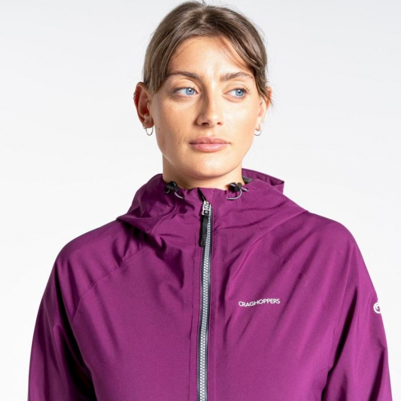 Craghoppers Minola Gore Tex Jakke Dame Lilla | 5096YBTCV