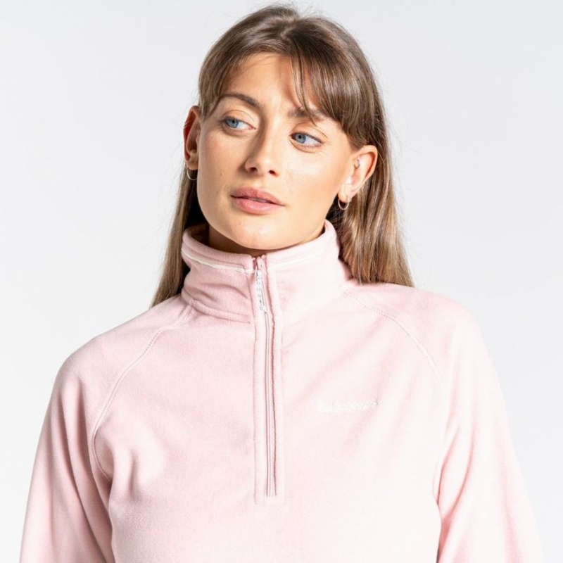 Craghoppers Miska Half Zip Fleecegensere Dame Rosa | 0429BIYCP