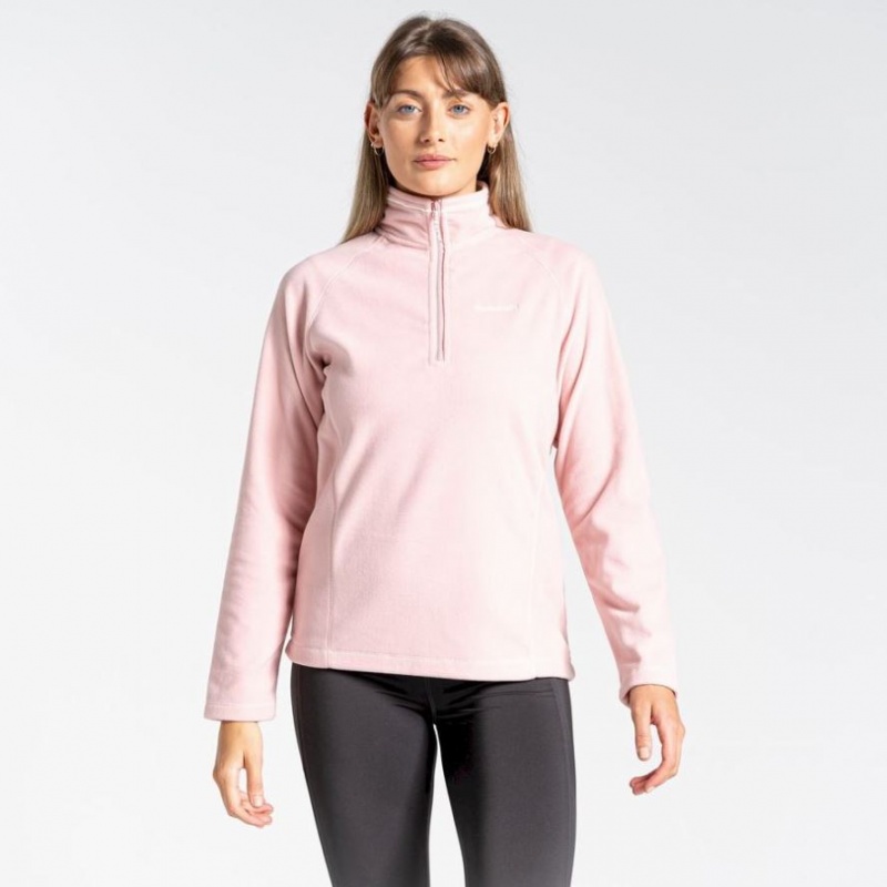 Craghoppers Miska Half Zip Fleecegensere Dame Rosa | 0429BIYCP