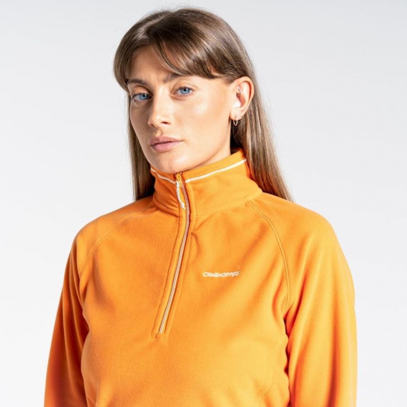 Craghoppers Miska Half Zip Fleecegensere Dame Oransje | 7190WBTFQ