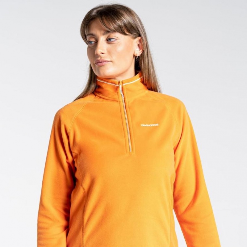 Craghoppers Miska Half Zip Fleecegensere Dame Oransje | 7190WBTFQ