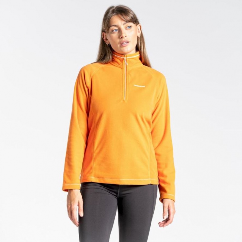 Craghoppers Miska Half Zip Fleecegensere Dame Oransje | 7190WBTFQ