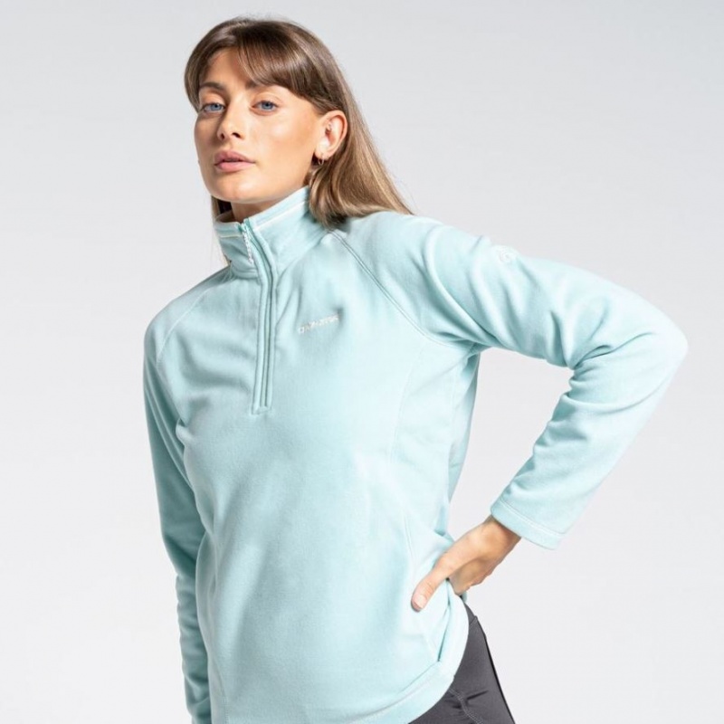 Craghoppers Miska Half Zip Fleecegensere Dame Turkis | 9675ROBZN