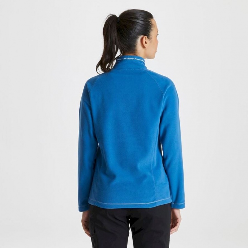 Craghoppers Miska Half Zip Fleecegensere Dame Blå | 1357MAGUB