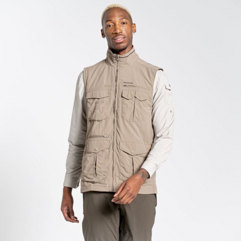 Craghoppers NosiLife Adventure II Vest Herre Beige | 1524BFYAP