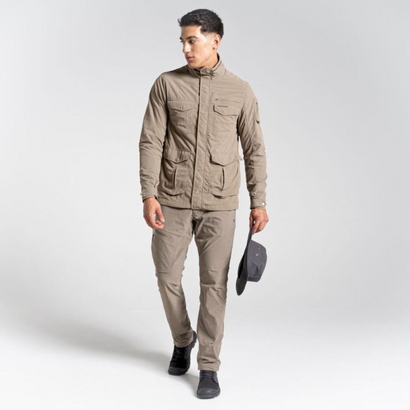 Craghoppers NosiLife Adventure Skjorte Herre Khaki | 0347JZDTH