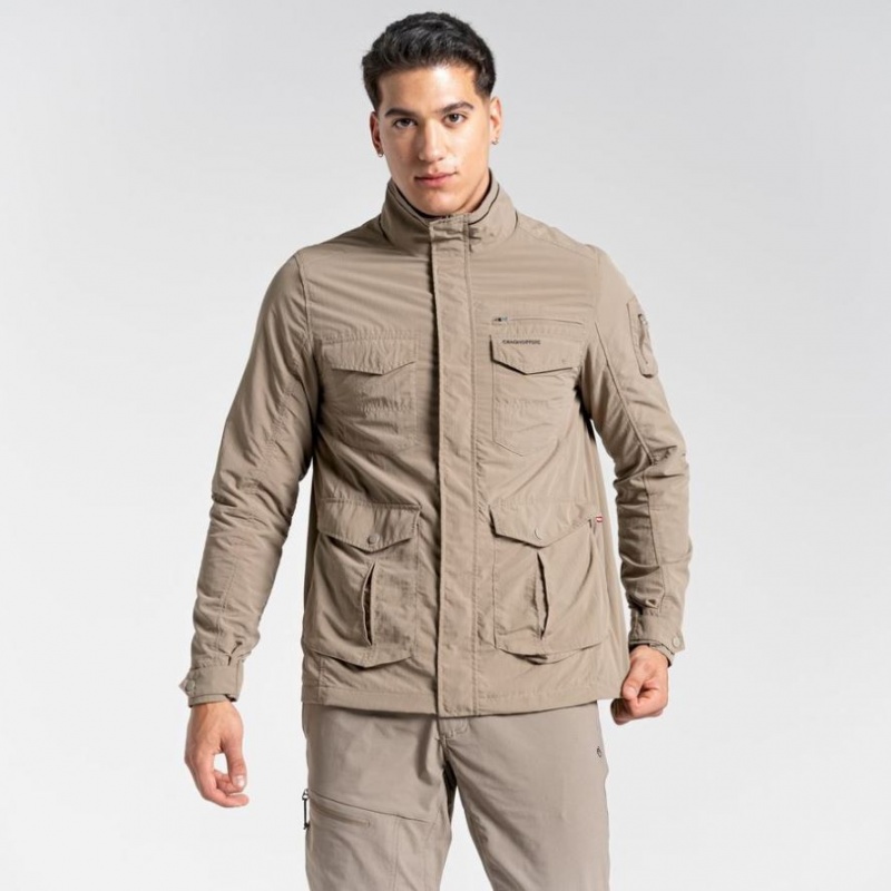 Craghoppers NosiLife Adventure Skjorte Herre Khaki | 0347JZDTH