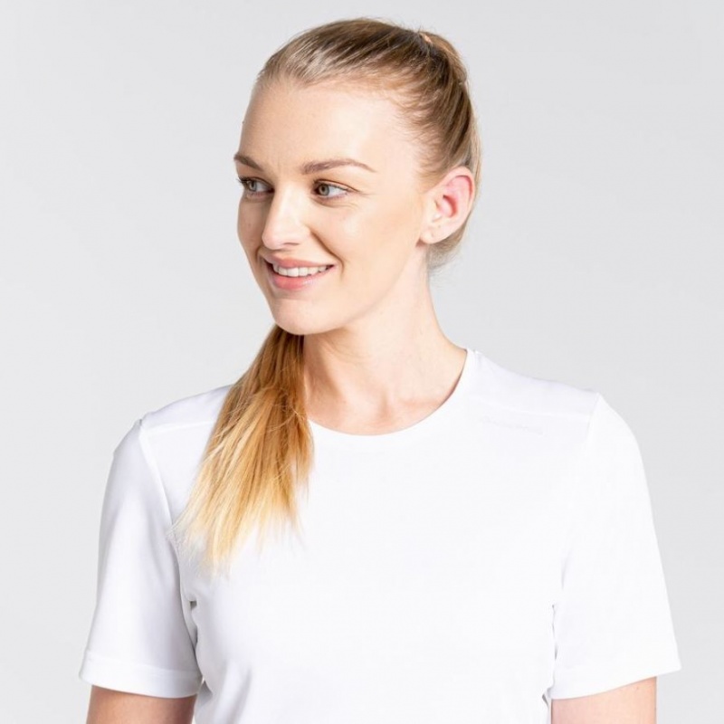 Craghoppers NosiLife Candella Kort Sleeve T-skjorte Dame Hvite | 7456JDIWS