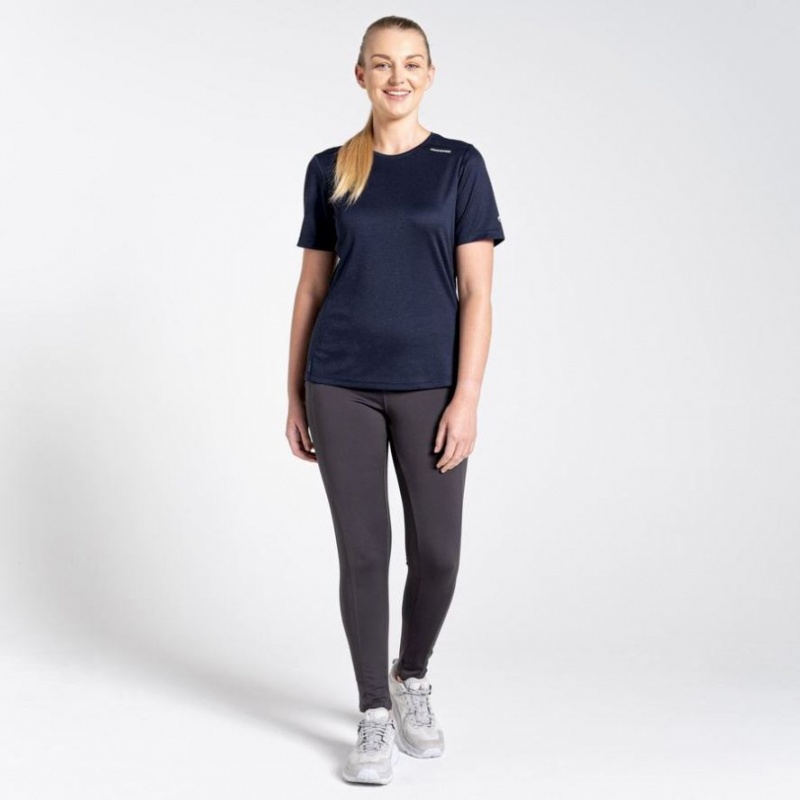 Craghoppers NosiLife Candella Kort Sleeve T-skjorte Dame Marineblå | 3615DYAQX