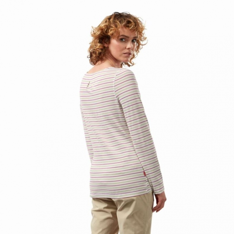 Craghoppers NosiLife Erin Long Sleeve T-skjorte Dame Multicolor | 2397AMZNX