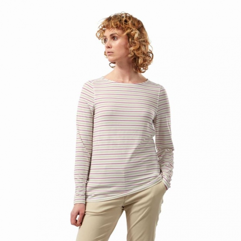 Craghoppers NosiLife Erin Long Sleeve T-skjorte Dame Multicolor | 2397AMZNX