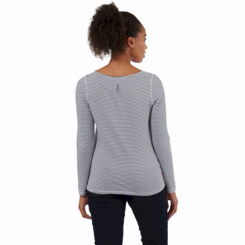 Craghoppers NosiLife Erin Long Sleeve T-skjorte Dame Marineblå | 8713YMSKX