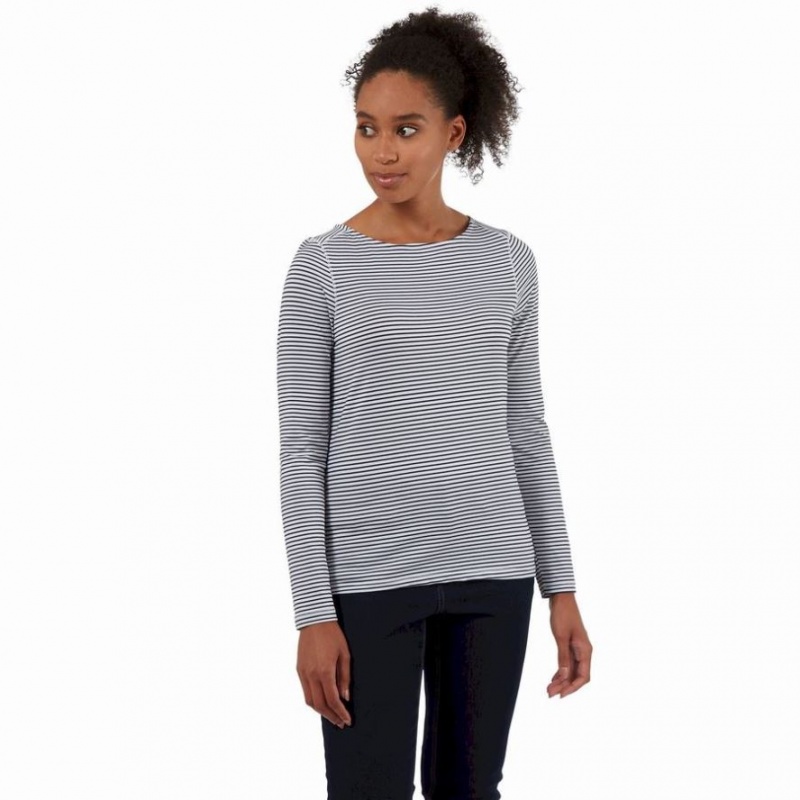 Craghoppers NosiLife Erin Long Sleeve T-skjorte Dame Marineblå | 8713YMSKX