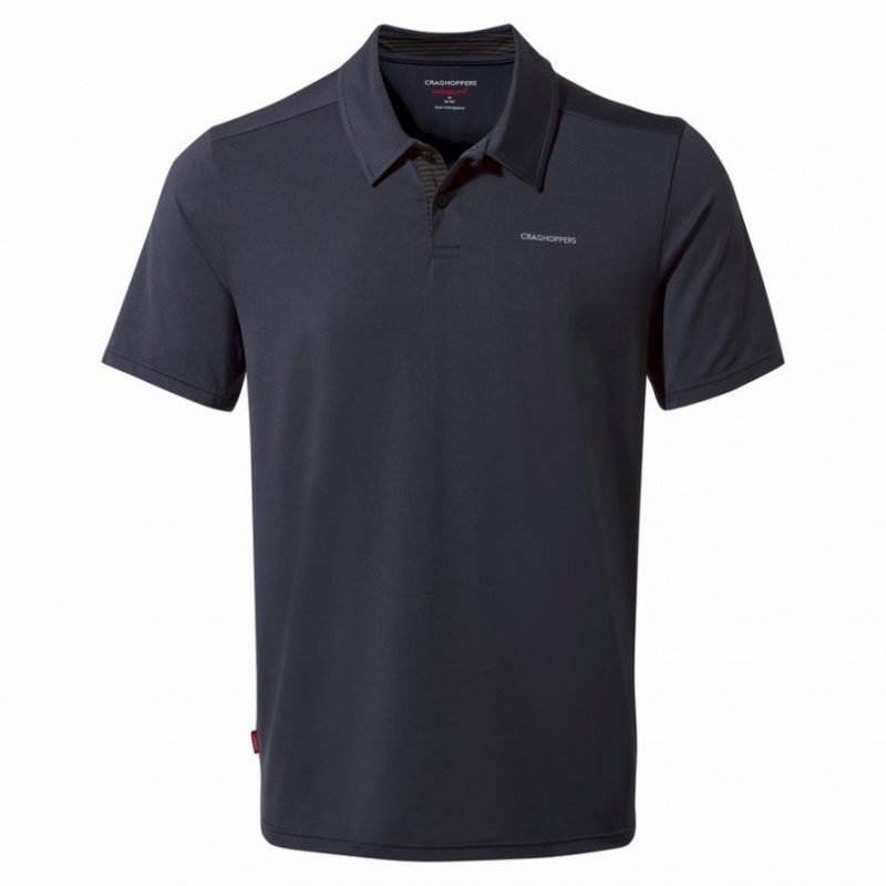 Craghoppers NosiLife Pro Kort Sleeve Polo T-skjorte Herre Marineblå | 0869SKZTA