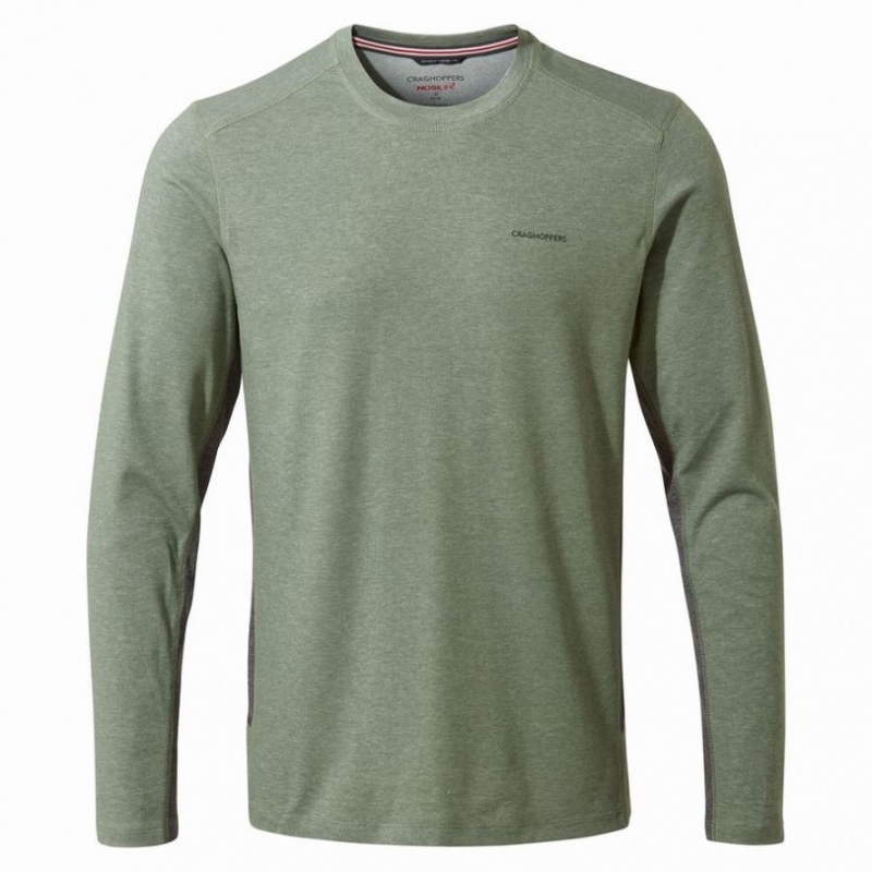 Craghoppers NosiLife Talen Long Sleeve T-skjorte Herre Olivengrønne | 4029AFNOR