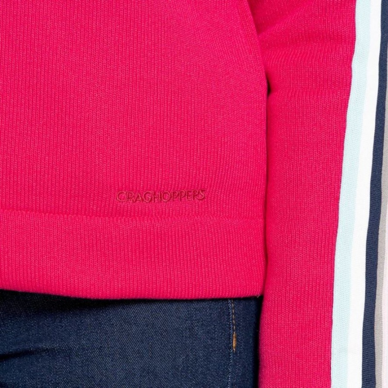 Craghoppers Pinalla Crew Neck Fleecegensere Dame Rosa | 0138FTMKD