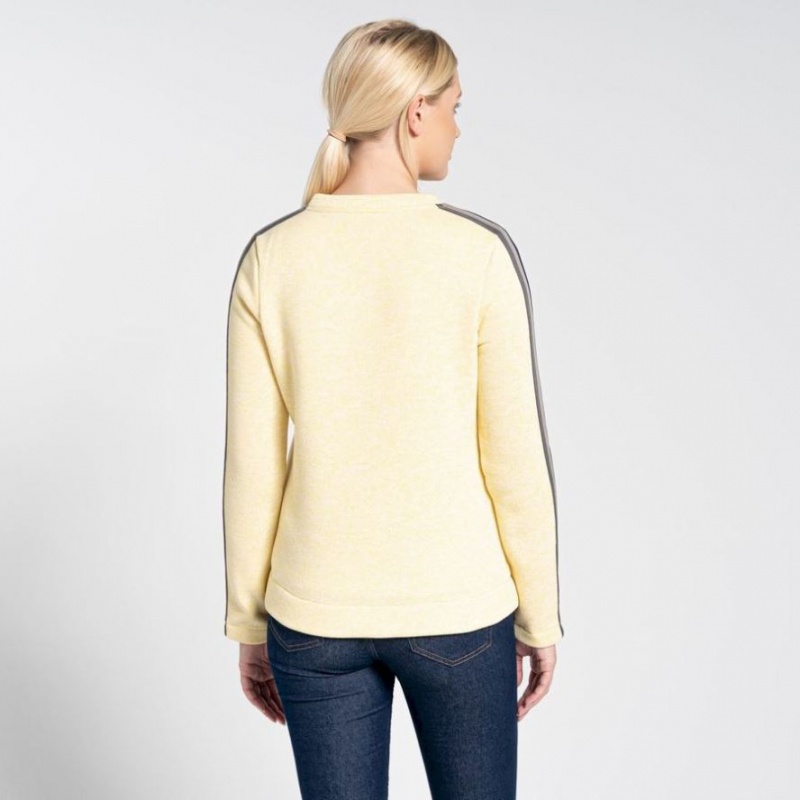 Craghoppers Pinalla Crew Neck Fleecegensere Dame Gul | 1935MRSCQ