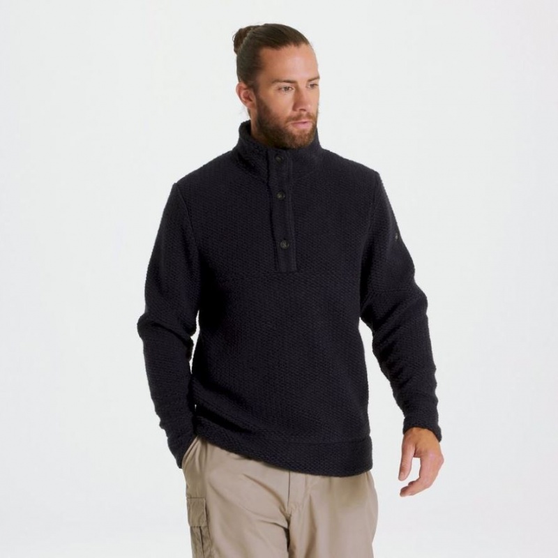 Craghoppers Ramsay Overhead Pullover Fleecegensere Herre Marineblå | 5784HTRPV