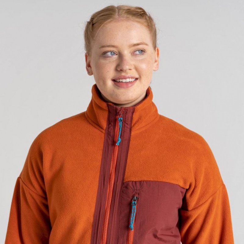 Craghoppers Spindle Fleecejakker Dame Oransje | 1307FYCTO