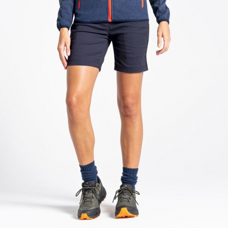 Craghoppers Stretch Kiwi Pro III Shorts Dame Marineblå | 7609QKSXT