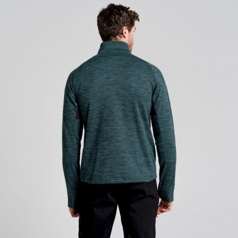 Craghoppers Tarbert Half Zip Fleecegensere Herre Grønn | 2705DUHNF