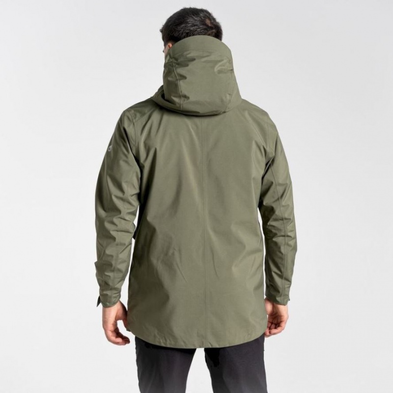 Craghoppers Toledo Gore Tex Jakke Herre Olivengrønne | 9203BQNVK