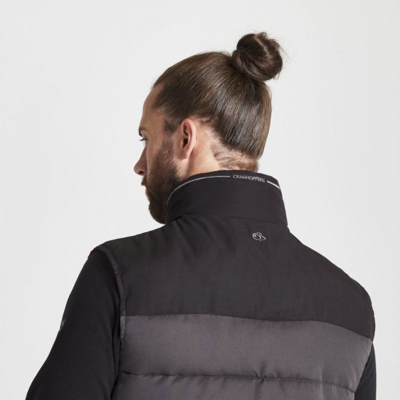 Craghoppers Trillick Downlike Vest Herre Svarte | 3842GDELA