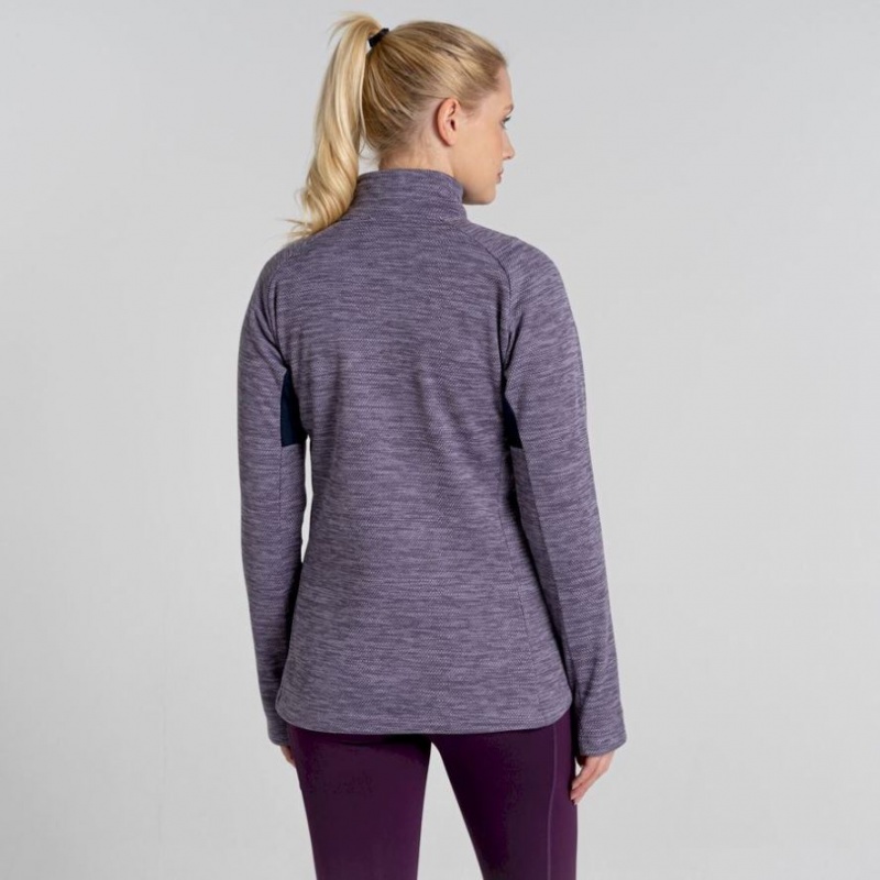 Craghoppers Trina Half Zip Fleecegensere Dame Lilla | 8319RZNSM