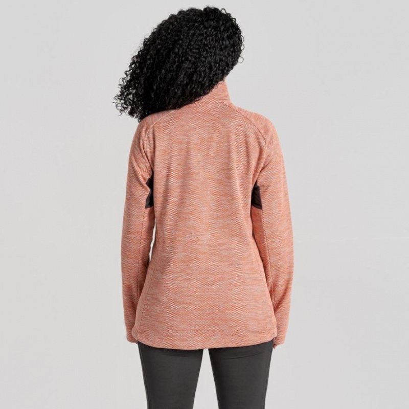 Craghoppers Trina Half Zip Fleecegensere Dame Korall | 1380NTZJF